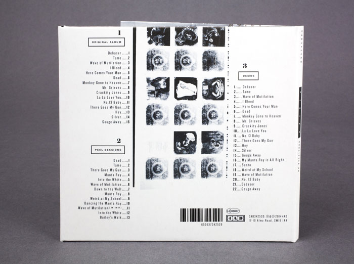photo of back of CD sleeve