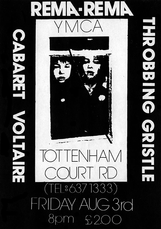 Gig with throbbing gristle and cabaret Voltaire